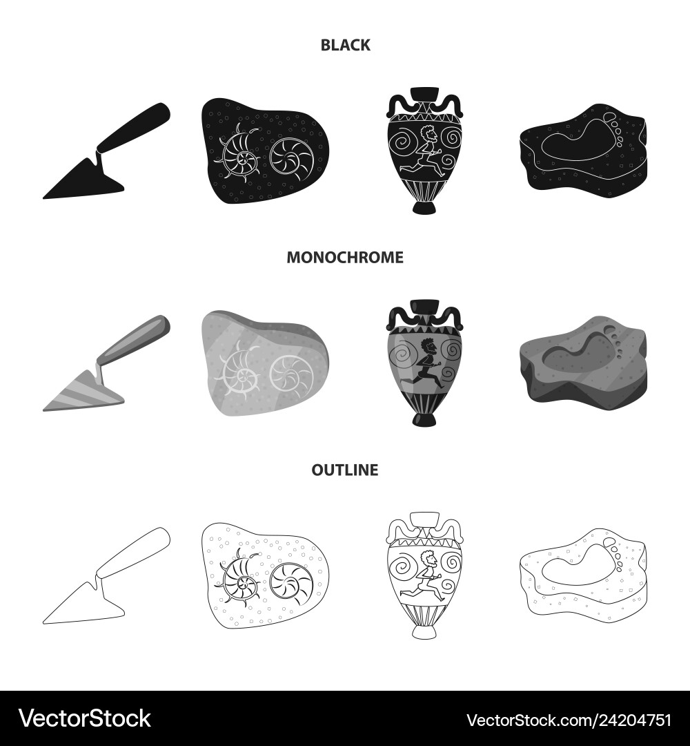 Isolated object of story and items sign set Isolated object of story and items sign set vector image