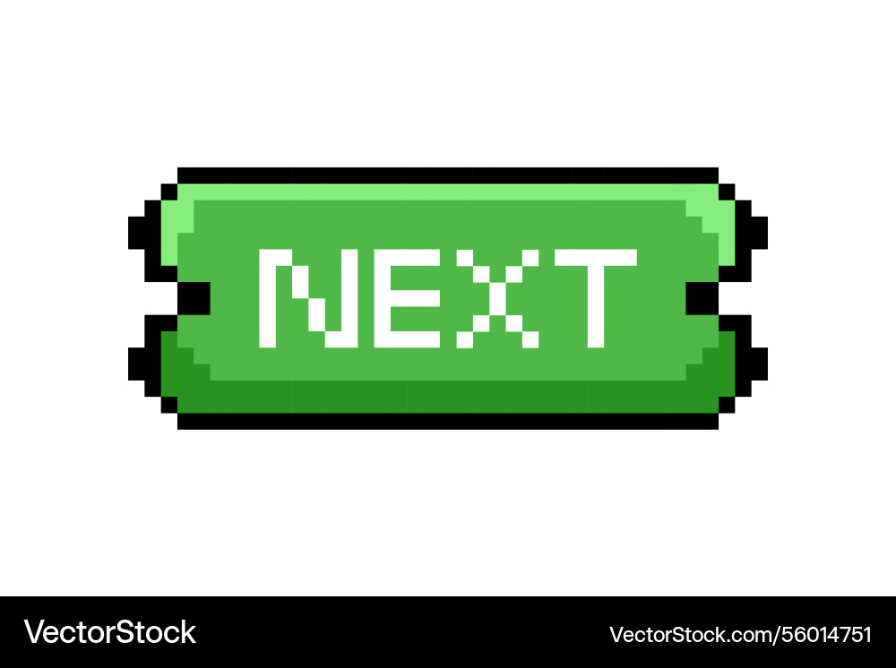 Pixel game ui element that enhance interactive Vector Image