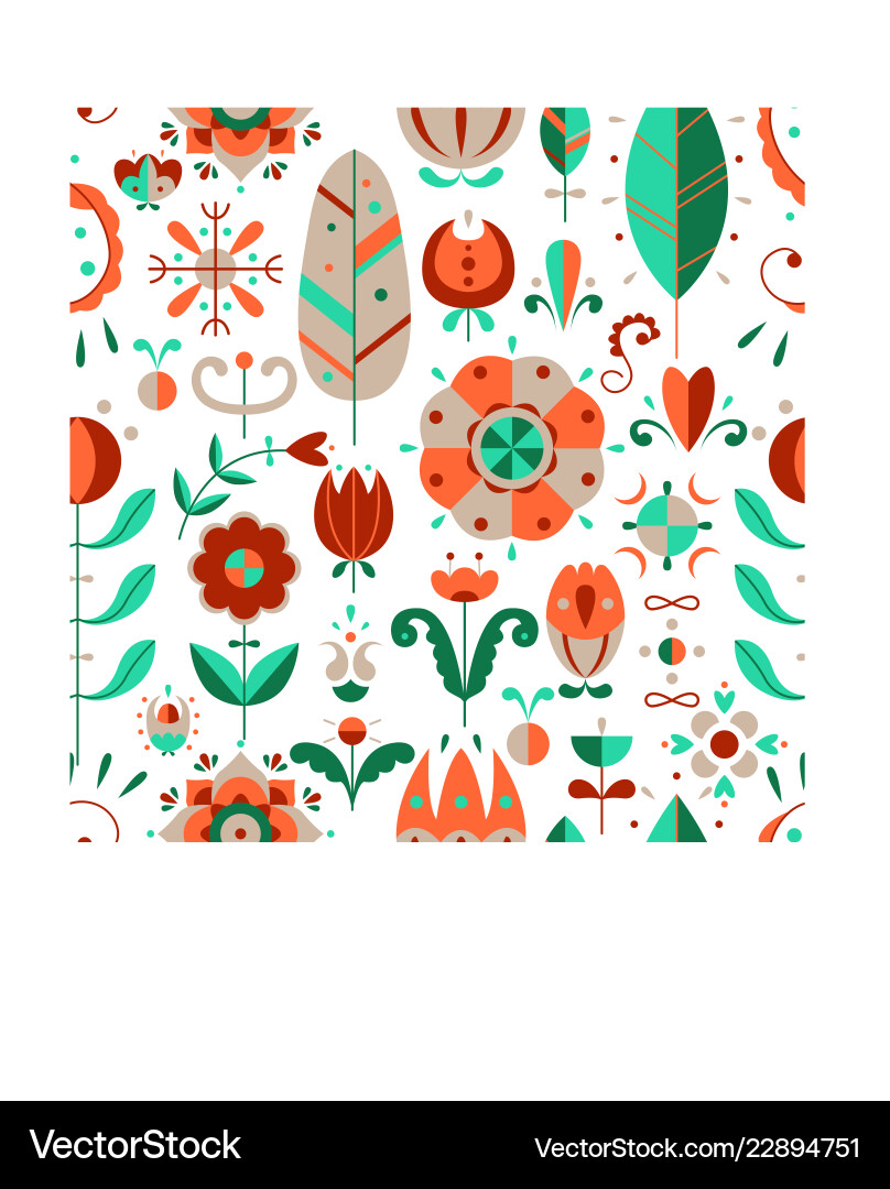 Seamless pattern in scandinavian Seamless pattern in scandinavian vector image