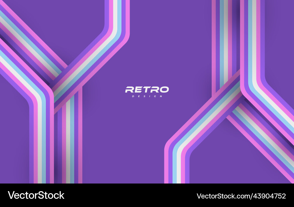 Abstract retro background with colorful lines Abstract retro background with colorful lines Vector Image