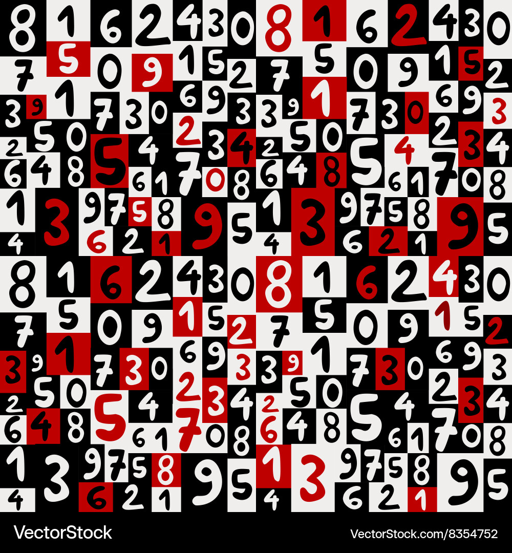 Background with numbers Royalty Free Vector Image