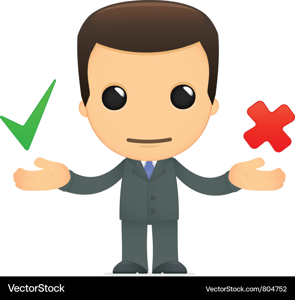 Cartoon Boss Character Vector Image