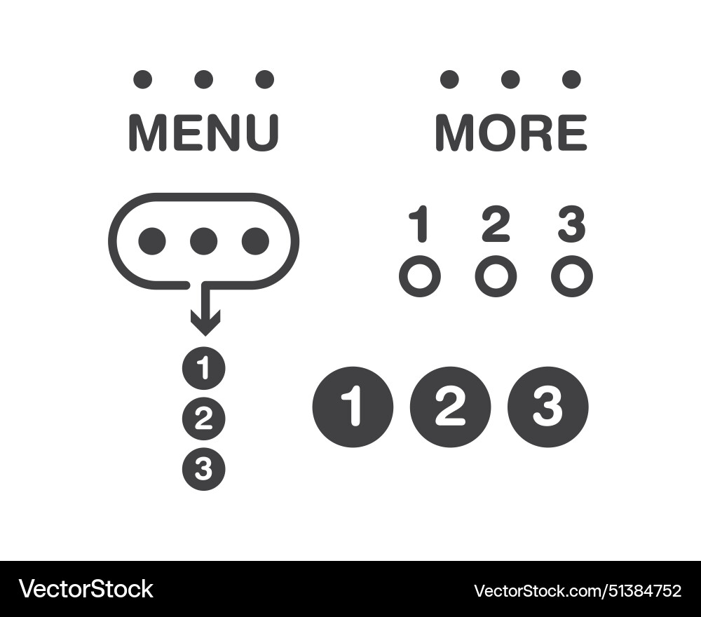 Hamburger Menü-Symboltasten für Website ui Hamburger Menü-Symboltasten für Website ui vektorbild