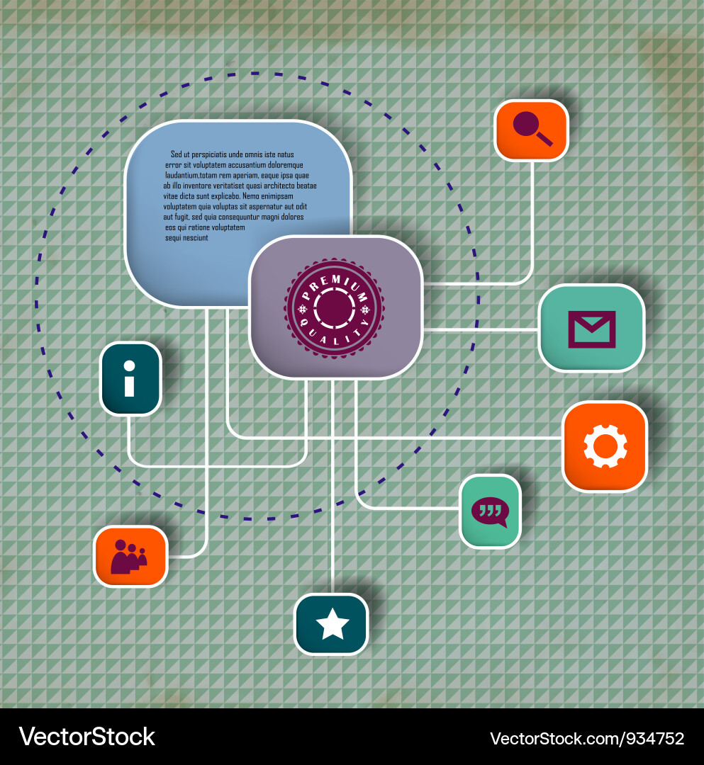 Minimalistic web design vector image