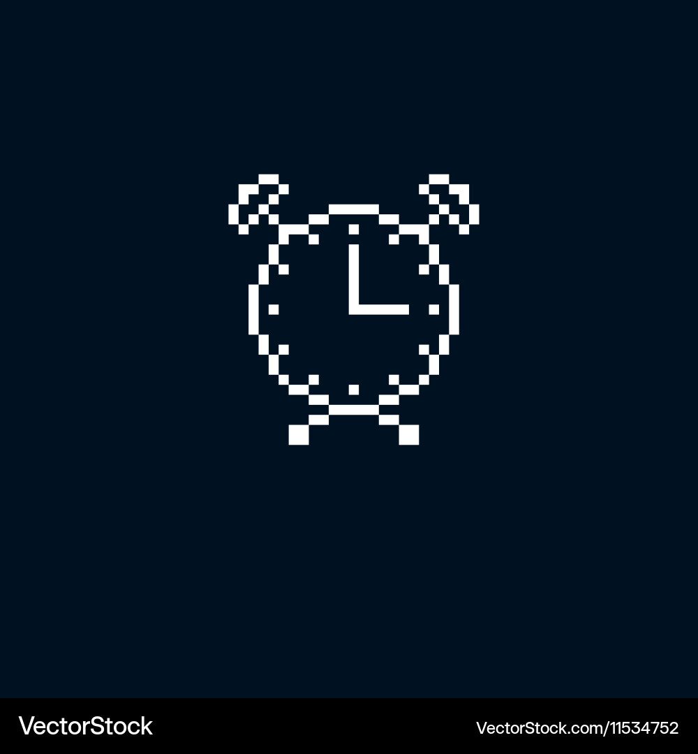 Pixel icon isolated 8bit graphic element Vector Image