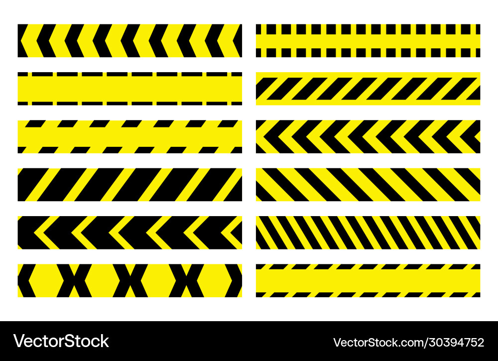 Restricted Access Tape Pattern Vector Image