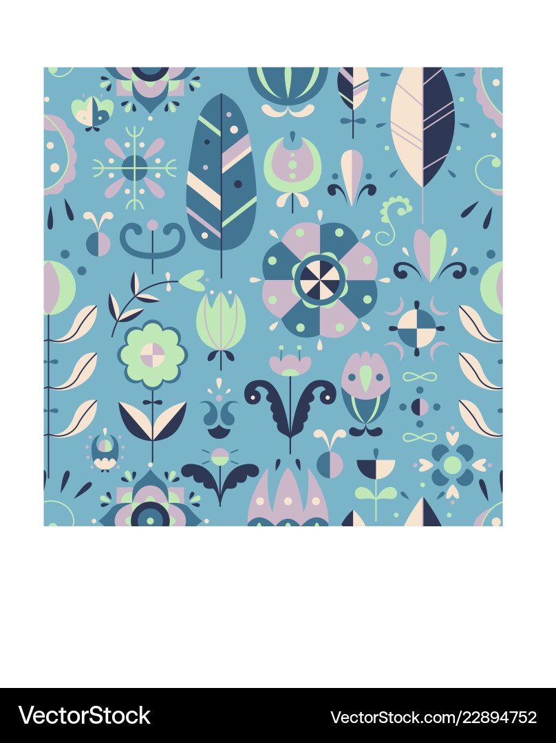 Seamless pattern in scandinavian Seamless pattern in scandinavian vector image