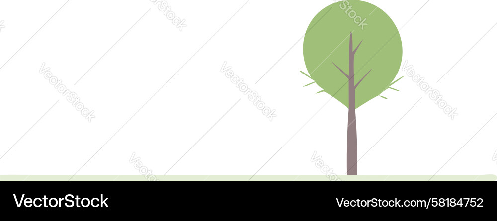 Simple Tree Sapling Icon Vector Image