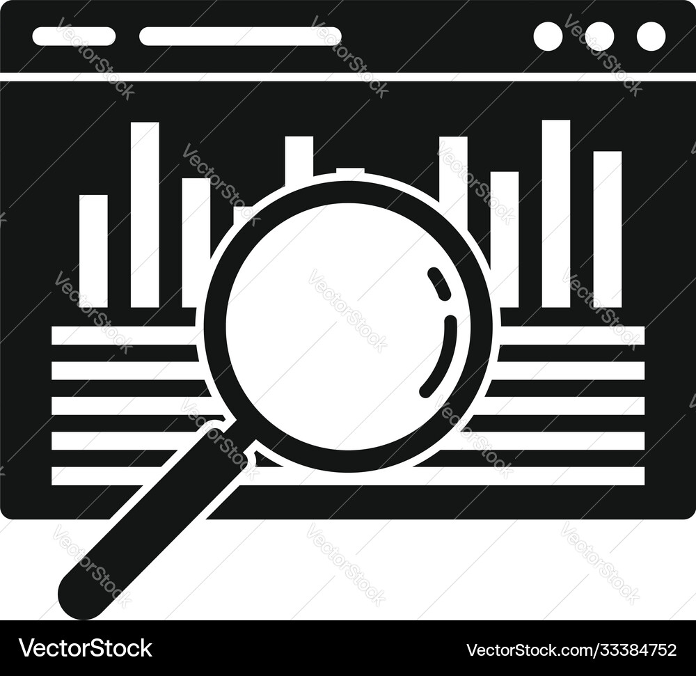 Web audit icon simple style Web audit icon simple style vector image