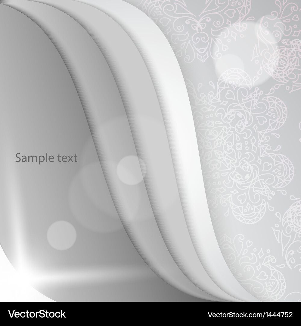 White papers with corner curl layer Vector Image