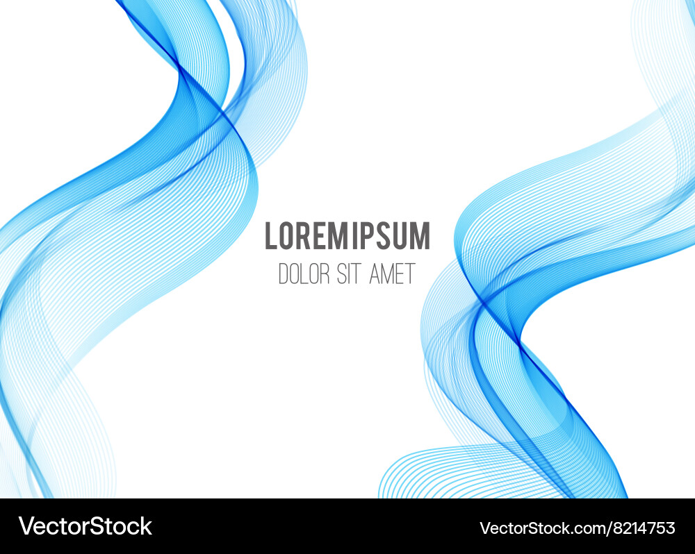 Abstract color wave design element Vector Image