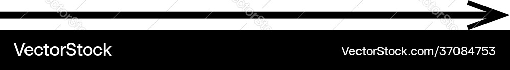 Black arrow pointing right shape element Vector Image