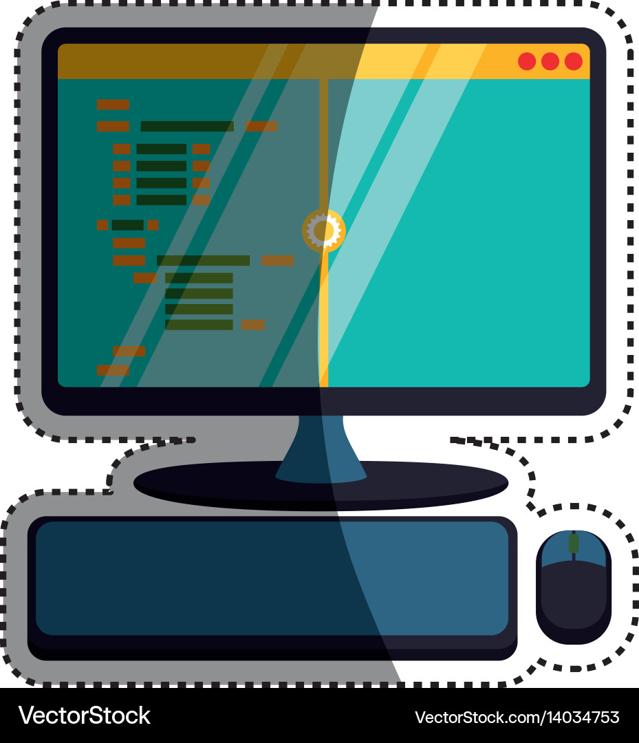 Html Programmiercode Vektorbild