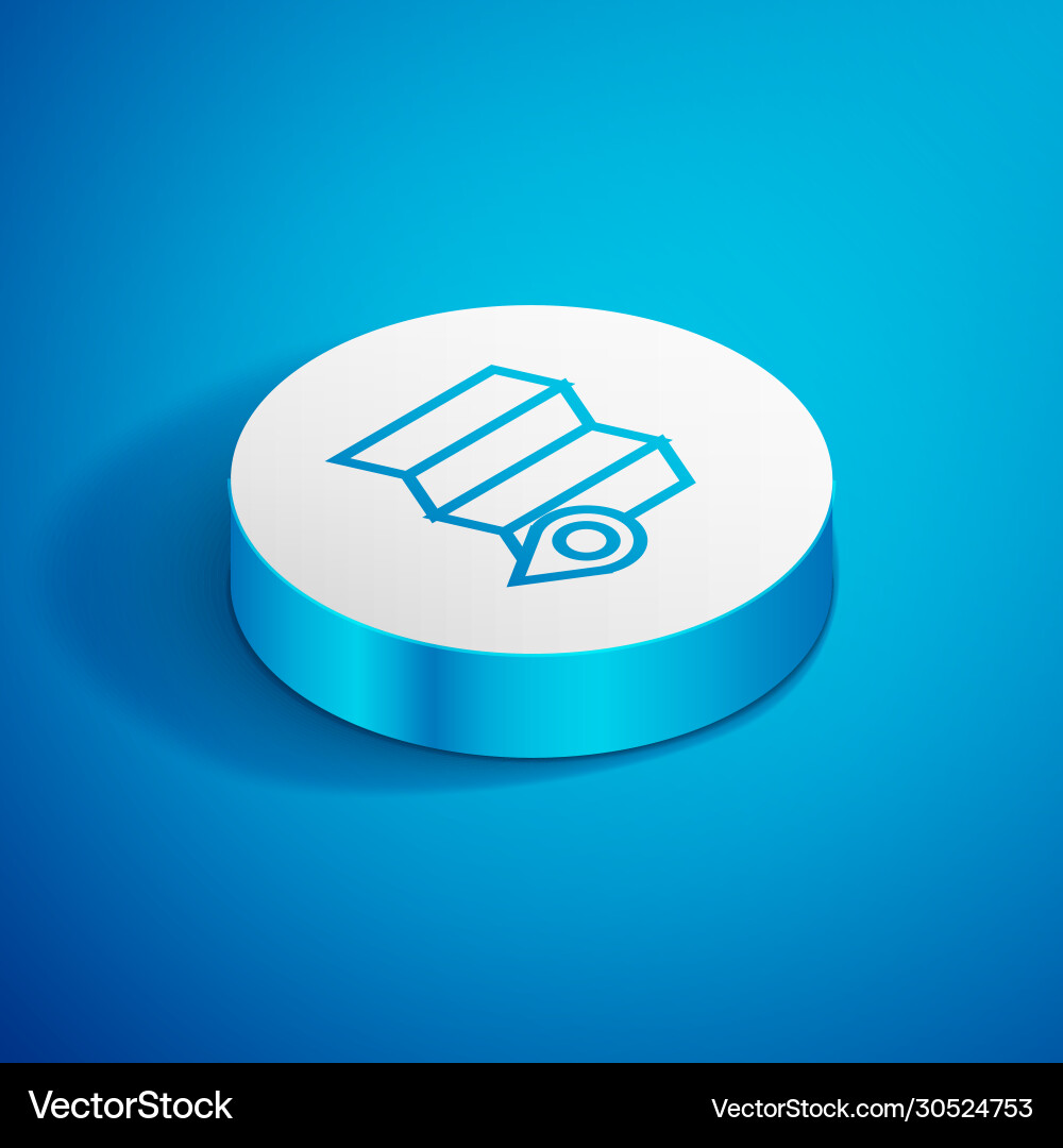 Isometric line location forest on a map Isometric line location forest on a map vector image