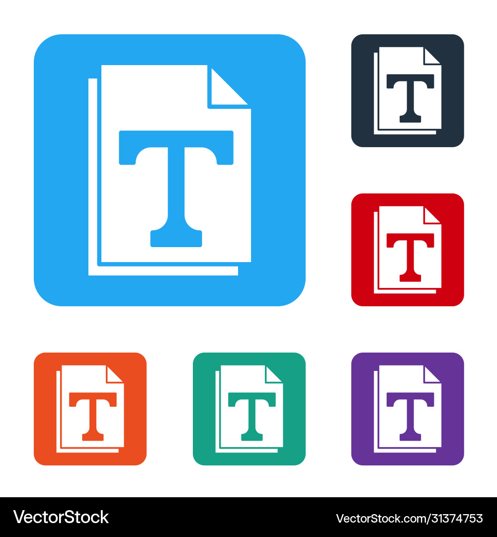 White text file document icon isolated on White text file document icon isolated on vector image