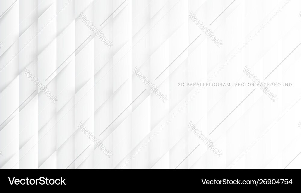 3d parallelograms pattern white abstract 3d parallelograms pattern white abstract vector image