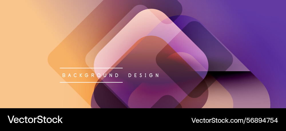 Abstract geometric shapes overlap creating Vector Image