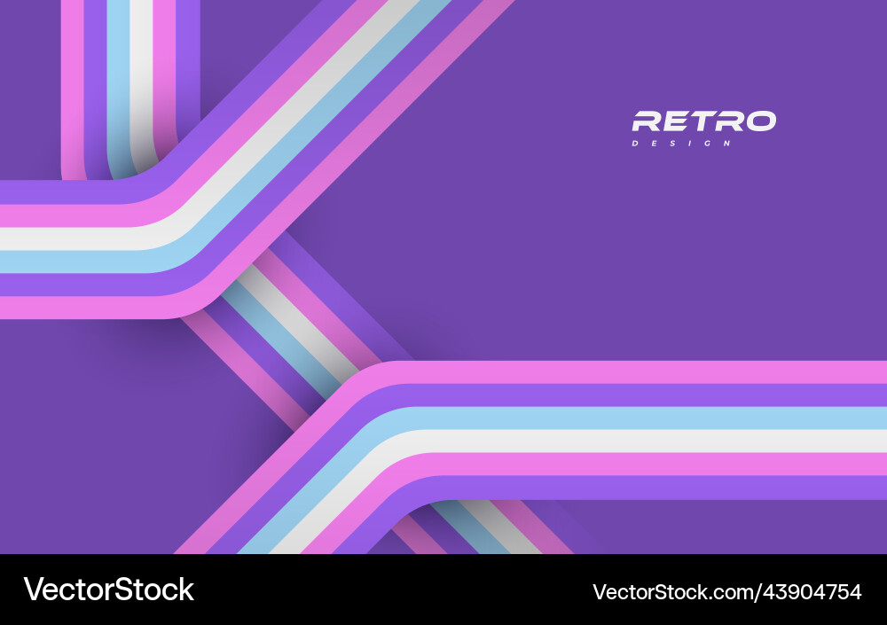 Abstract retro background with colorful lines Abstract retro background with colorful lines Vector Image