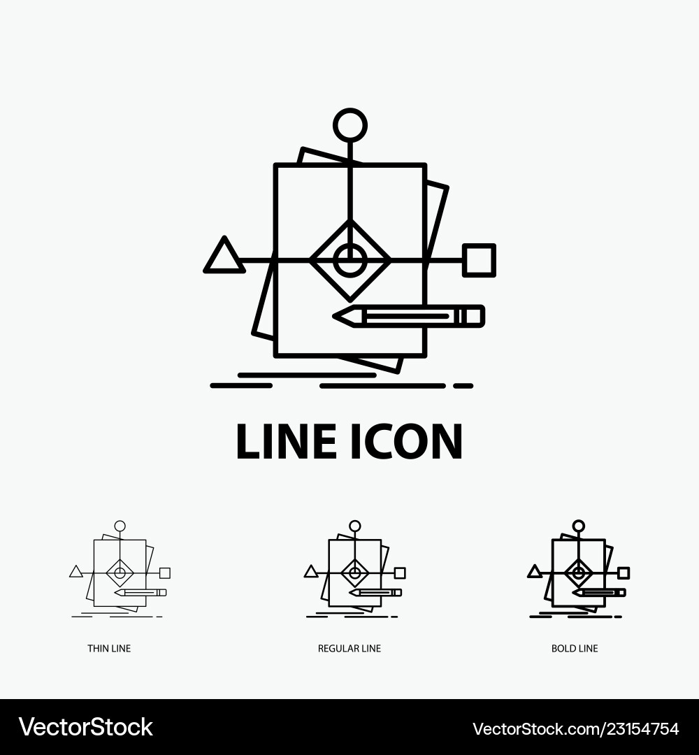 Algorithm business foretelling pattern plan icon Vector Image