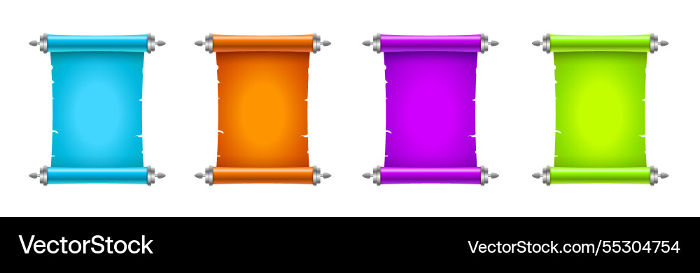 Ancient Scroll Paper with Text Space vector image