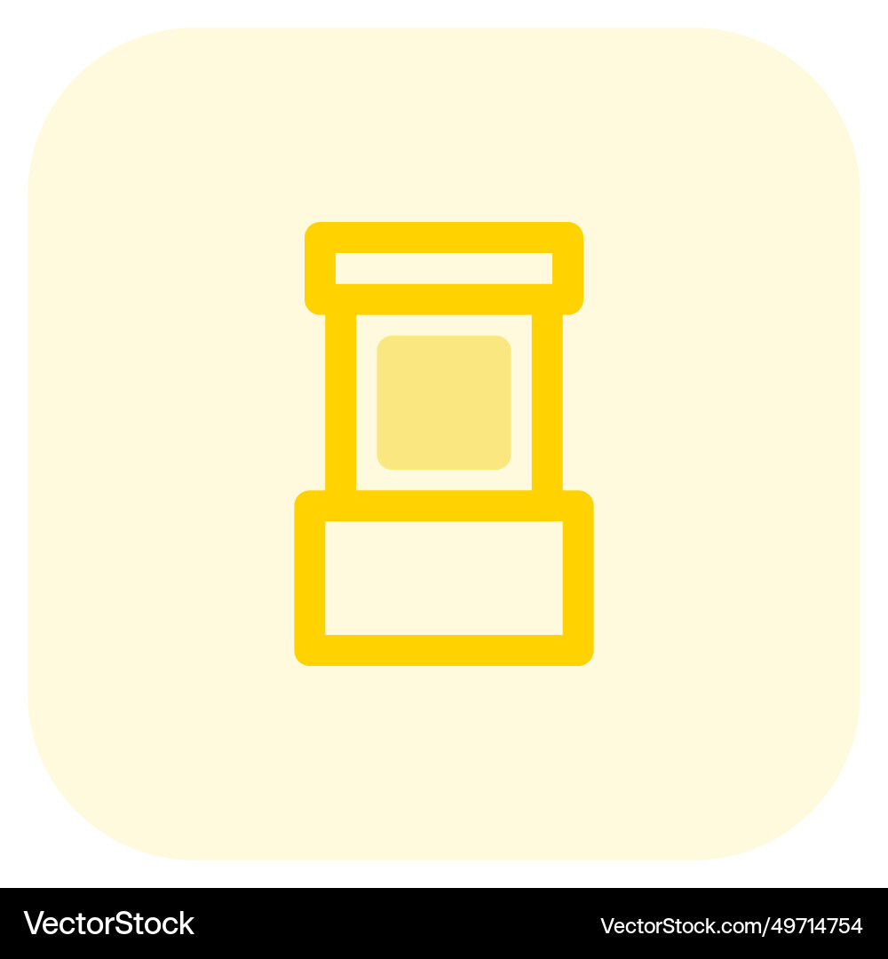 Automated device providing currency and banking vector image