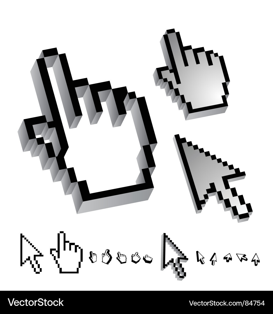 Cursor Icons Vector Image