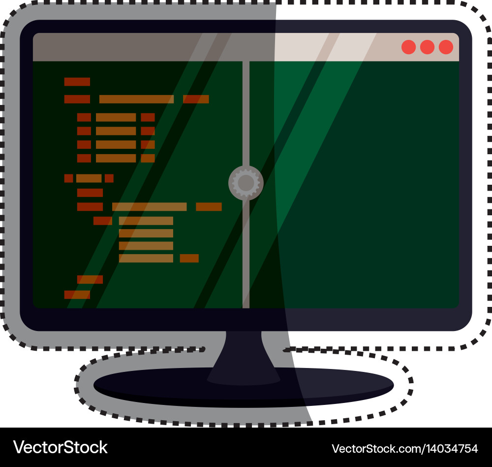 Html Programmiercode vektorbild