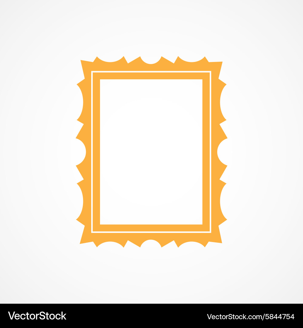 Orange Frame Icon Royalty Free Vector Image - VectorStock
