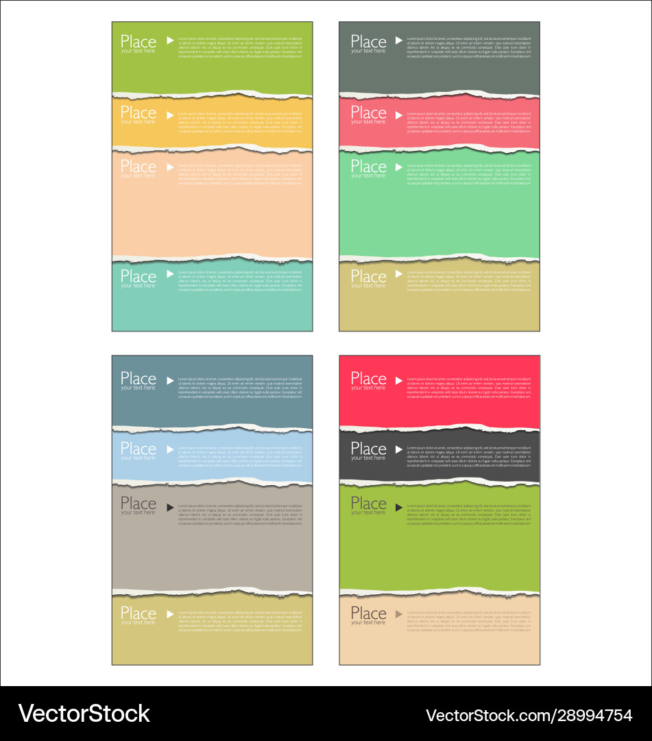 Torn paper background with space for text 0126 vector image