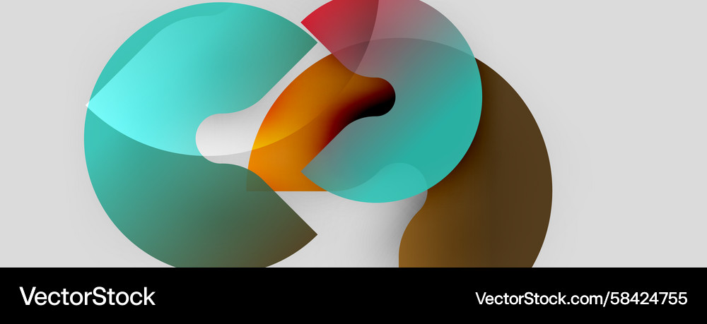 Abstract shapes overlap creating dynamic Abstract shapes overlap creating dynamic Vector Image