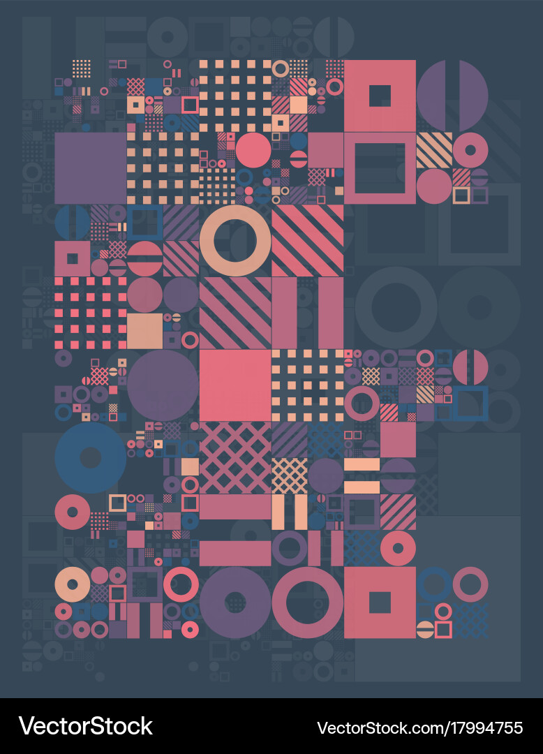 Minimal covers procedural design vector image