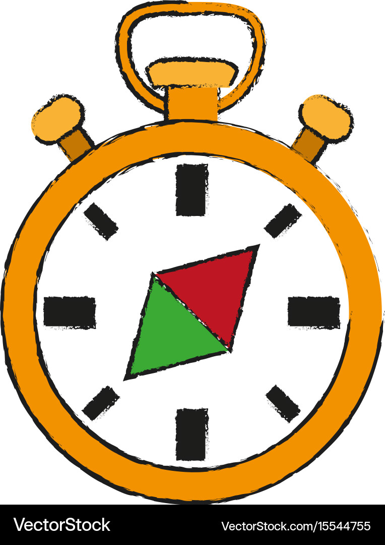 Navigation compass icon image Vector Image