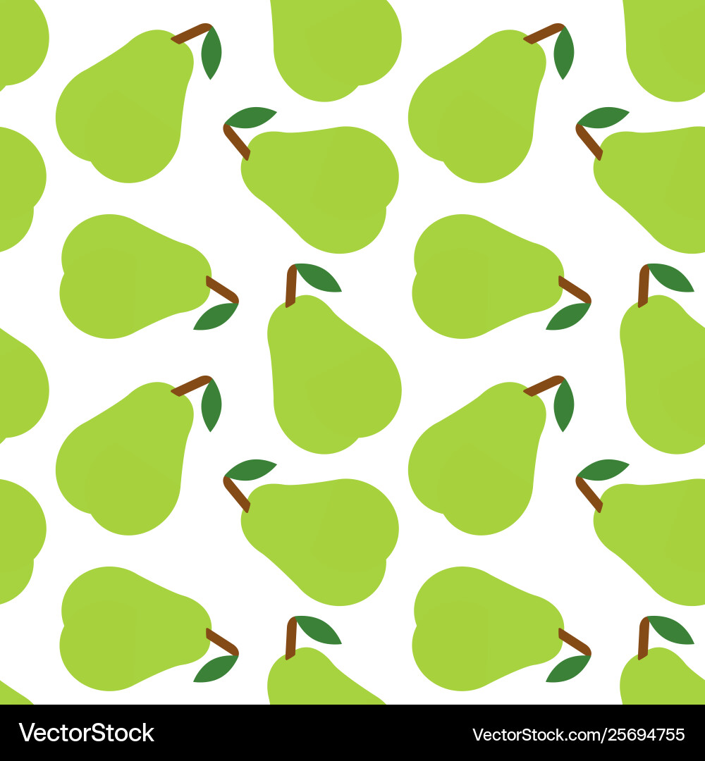 Pear pattern seamless background design Pear pattern seamless background design vector image