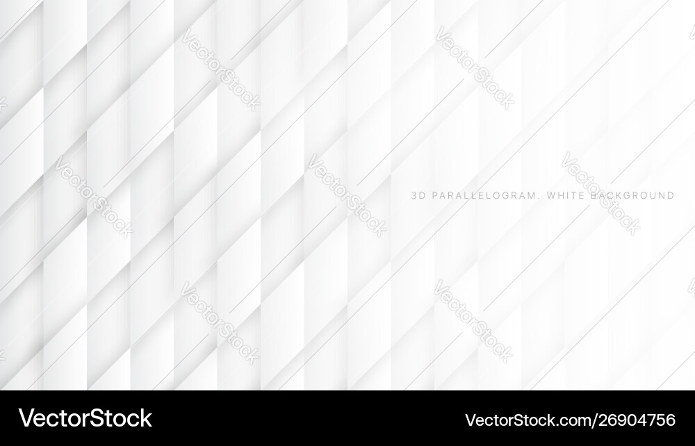 3d parallelograms pattern simple white abstract 3d parallelograms pattern simple white abstract vector image