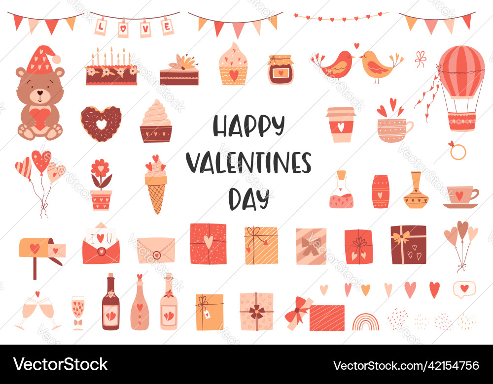 A set of design elements on the theme A set of design elements on the theme Vector Image