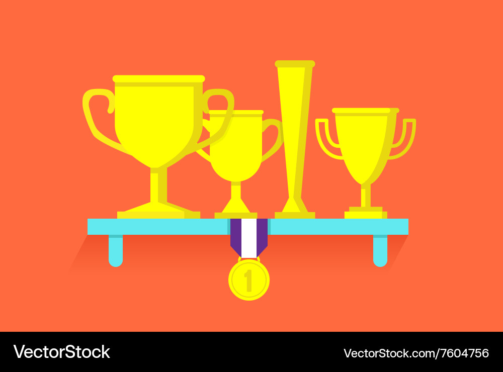 Celebration Awards Shelf vector image