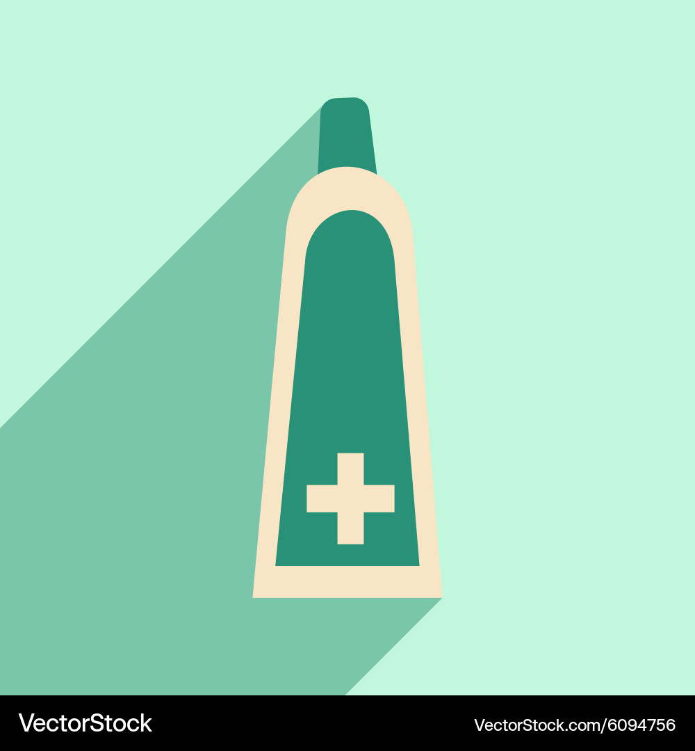 Flat with shadow icon and mobile application vector image