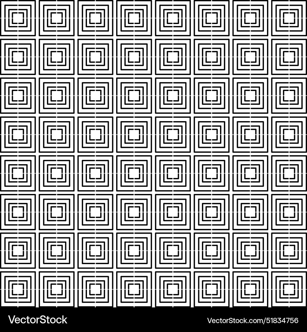 Geometric black design blocks pattern Vector Image