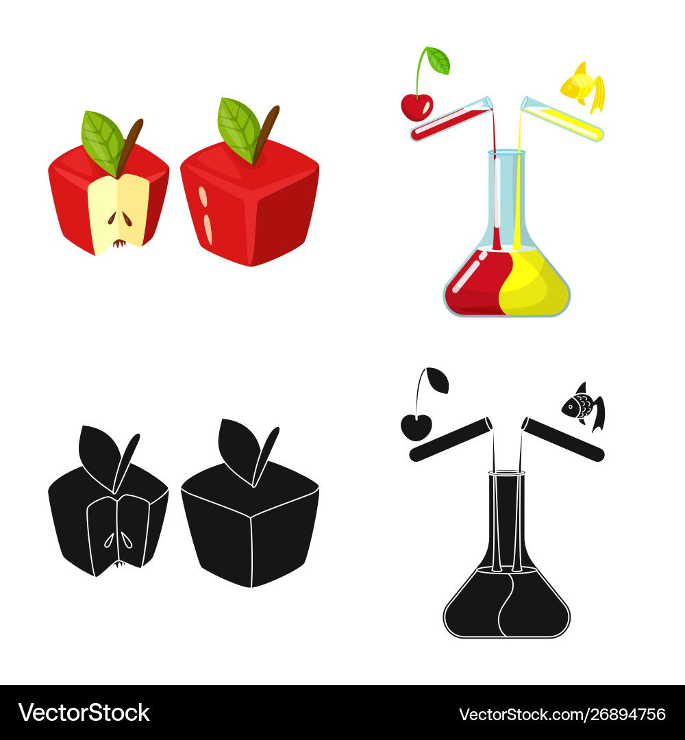 Isolated object test and synthetic logo Isolated object test and synthetic logo Vector Image