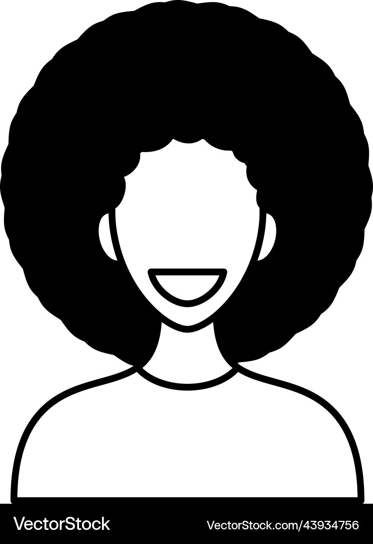 Lächeln Frau Gesicht Avatar die eines glücklichen Mädchens Lächeln Frau Gesicht Avatar die eines glücklichen Mädchens vektorbild