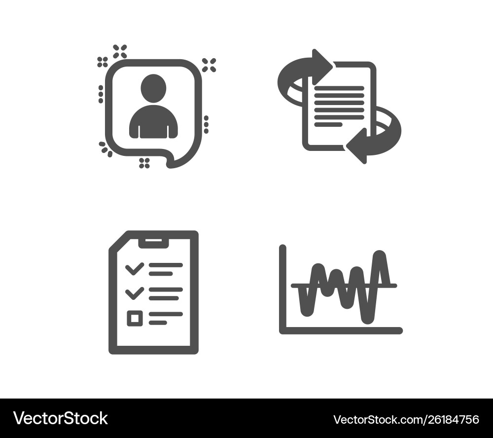 Marketing interview and developers chat icons vector image
