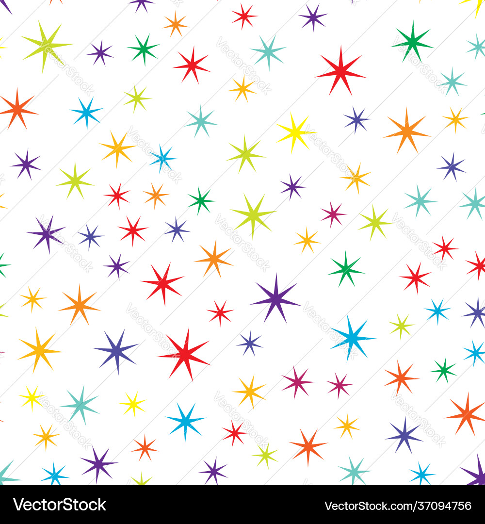 Random star shape pattern background seamlessly Random star shape pattern background seamlessly vector image