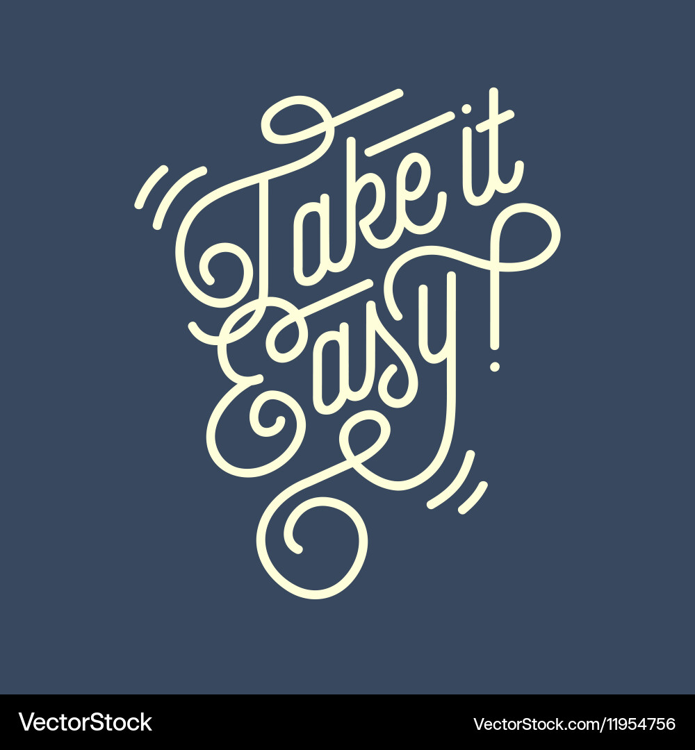 Retro Cursive Script Lettering vector image