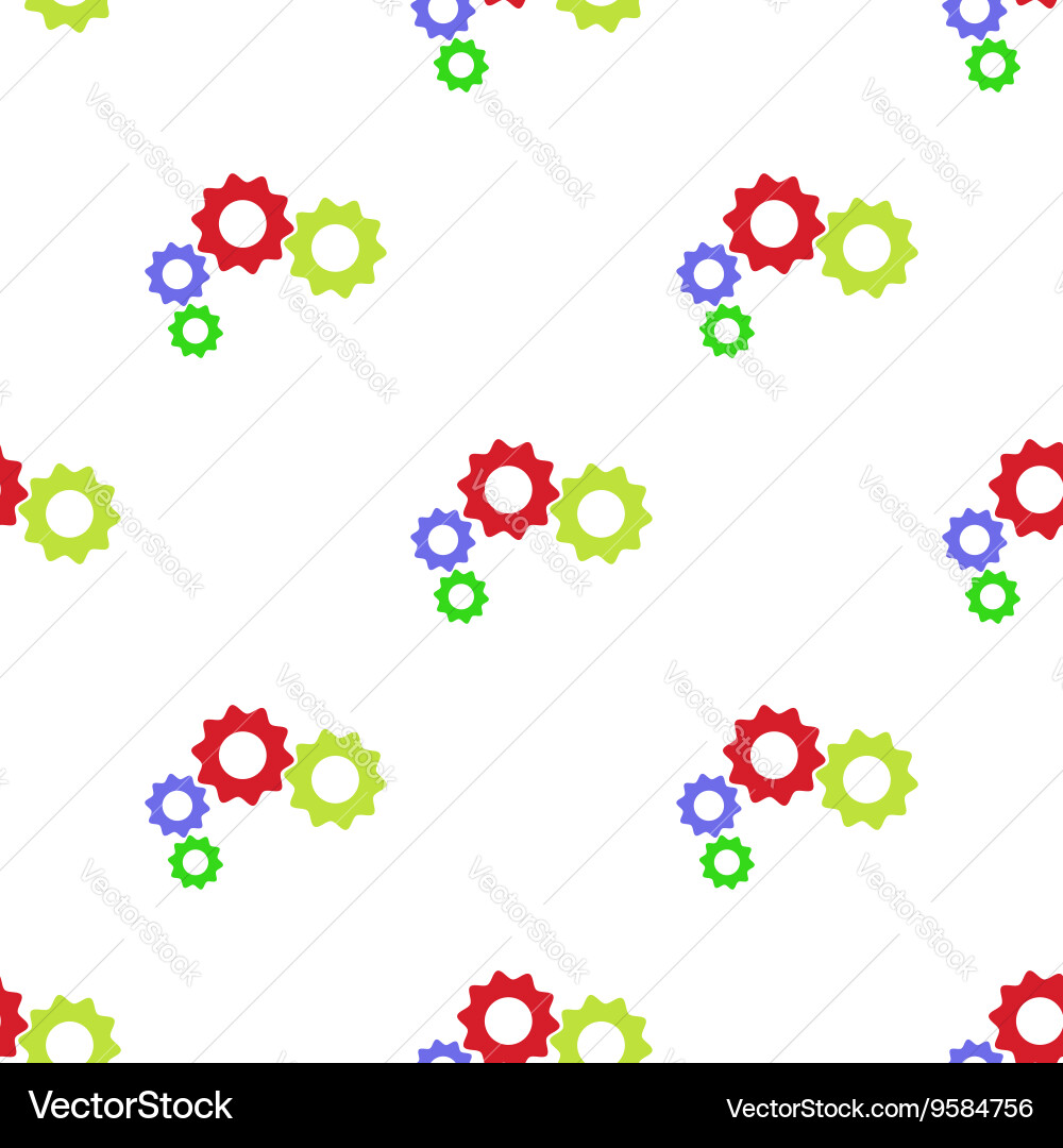 Seamless gears pattern Vector Image
