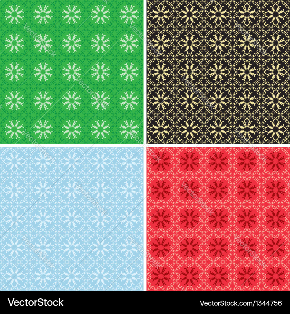 Set of colorful patterns for background vector image