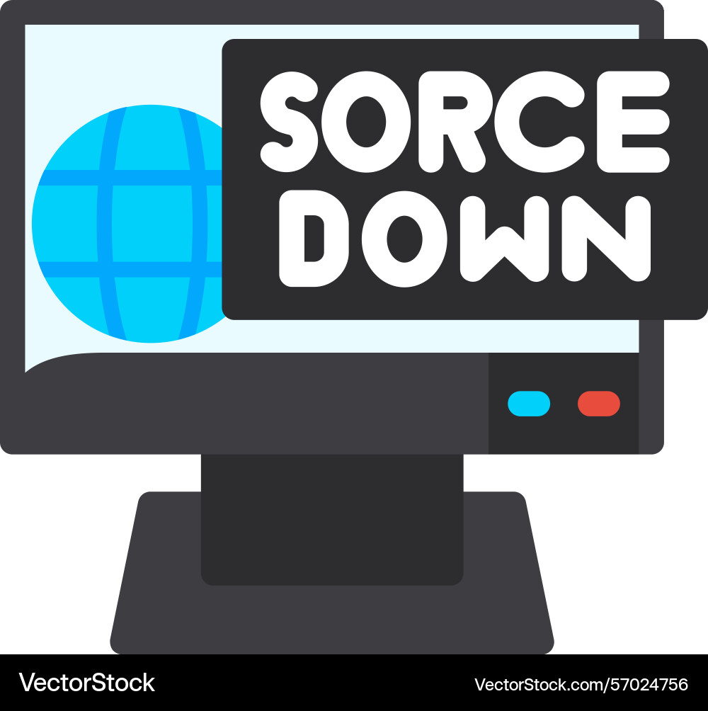 Traffic source flat style icon design Vector Image