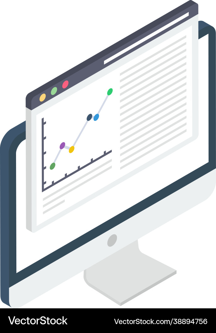 Web analytics vector image
