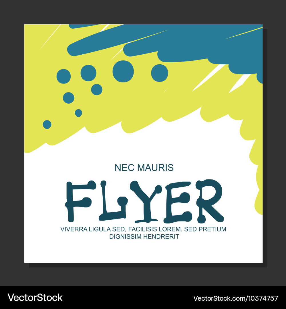 Abstract flyer with space for text it can be used Vector Image