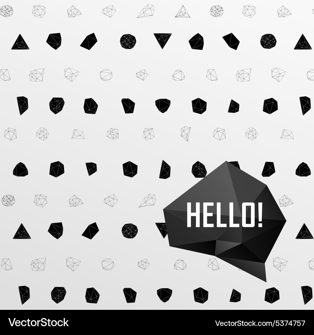 Abstract modern background with polygons design vector image