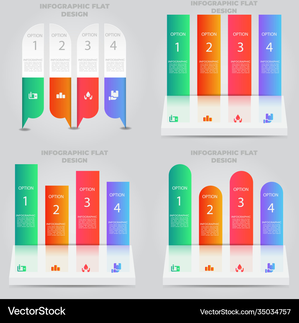Business data visualization process chart Vector Image